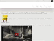 Tablet Screenshot of animalrightsadvocates.net